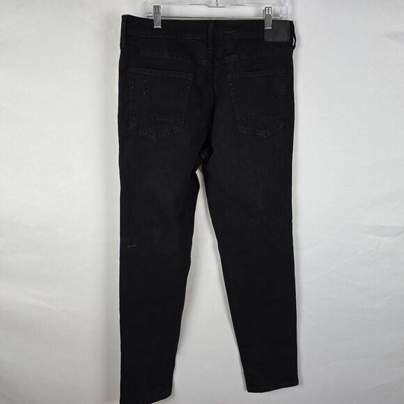 Aeropostale Aero Athletic Skinny Jeans Men's 34 x 34 Black Distressed NWT - Picture 6 of 16